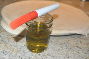 Brush with olive oil to prevent sticking